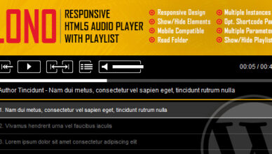 Lono - Responsive HTML5 Audio Player with Playlist WordPress Plugin