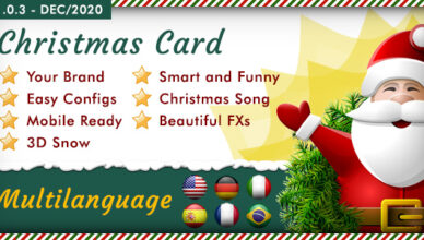 Multilingual Responsive Christmas Card