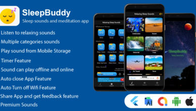 SleepBuddy: Sleep Sounds & Meditation Flutter App