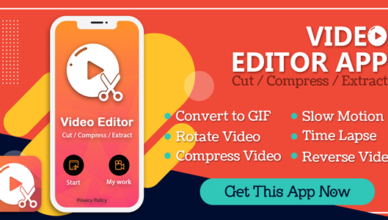 Video editor (64 bit supported), cut, compress, extract, video to audio (android 10)