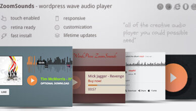 ZoomSounds - Lecteur audio WordPress Visual Composer Waveform