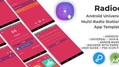 radioo |  Android Universal Multi Radio Stations App Template