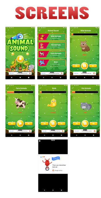 Kids Animal Sound Learning app ScreenShot