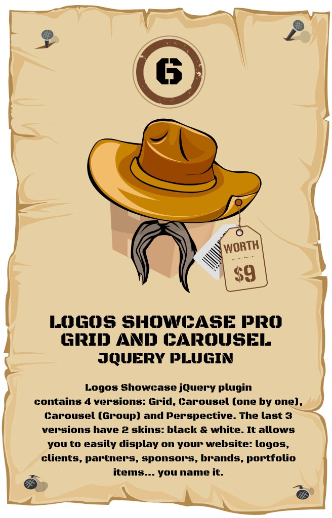 Showcase with responsive logos - grid and carousel