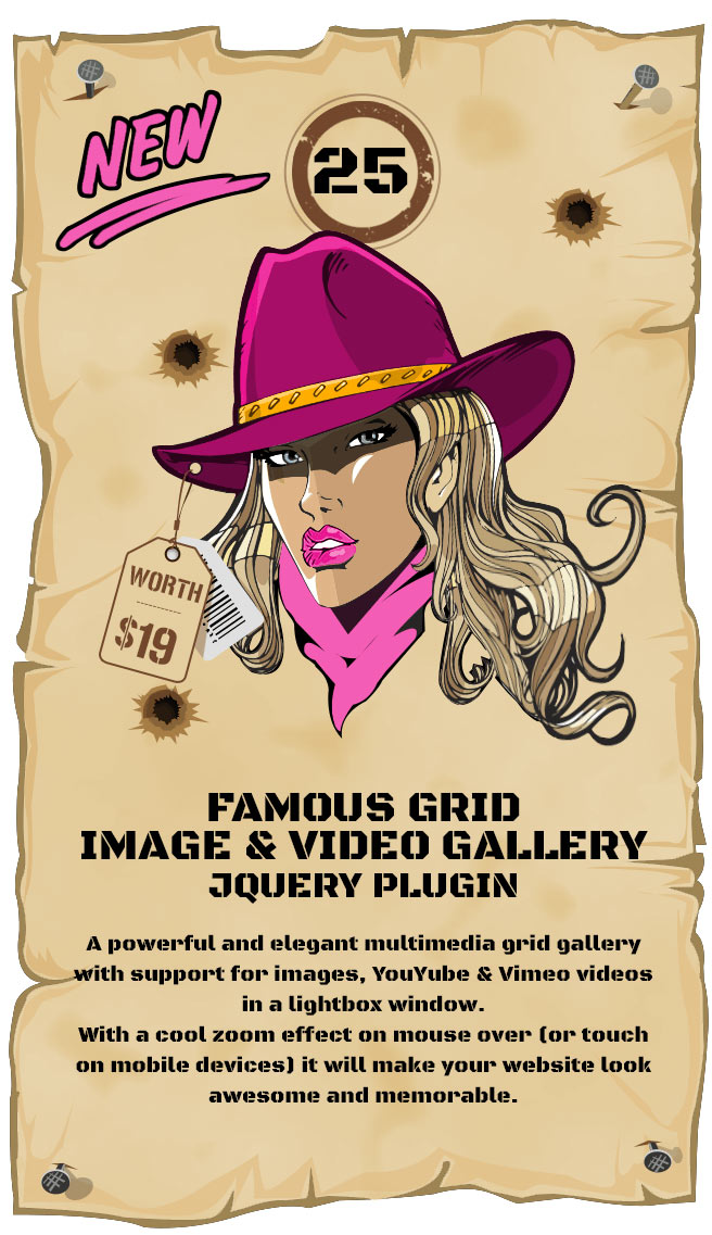 Famous - Responsive Image & Video Grid Gallery - jQuery Plugin