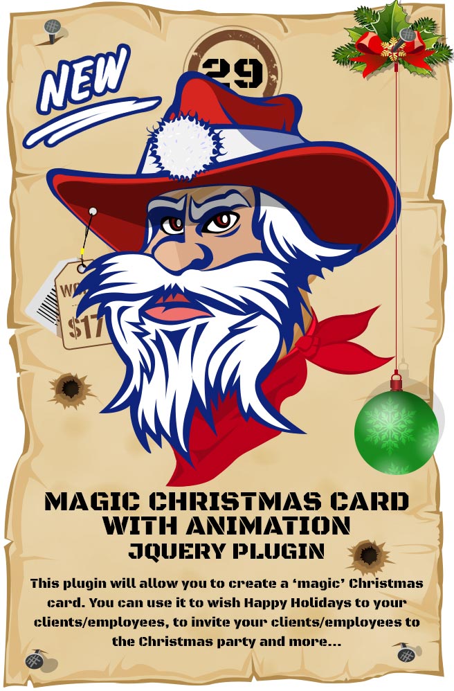 Most Wanted JQuery Plugins Pack - Magical Christmas Card With Animation jQuery Plugin