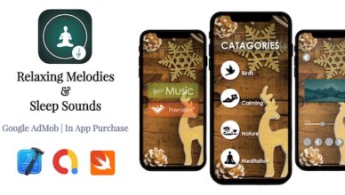 Mélodies relaxantes et sons de sommeil |  Google AdMob |  Achat dans l'application |  Code source iOS