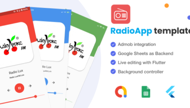 Radio Flutter app with Google Sheets as backend - Admob