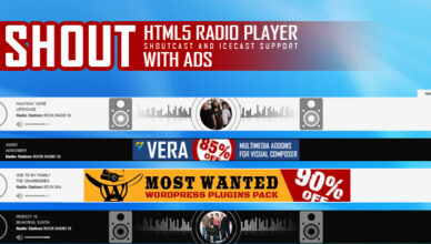 SHOUT - HTML5 Radio Player with Ads - ShoutCast and IceCast Support