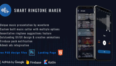 Smart Ringtone Maker (PSD Files + Landing Page)