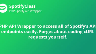 SpotifyClass - PHP Spotify API Wrapper
