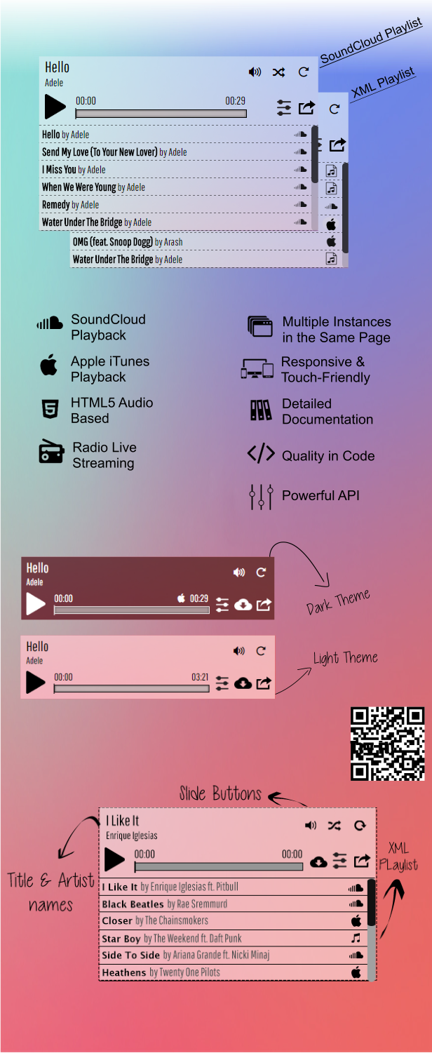 All in one audio and radio player - 1