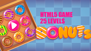 Donuts Jeu HTML5 [ 25 levels ]