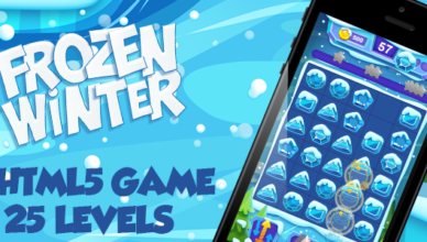 Jeu HTML5 d'hiver gelé [ 25 levels ]