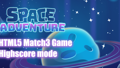 Jeu Space Adventures Match3 HTML5