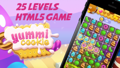 Jeu Yummi Cookie HTML5 [ 25 levels ]