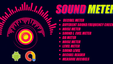 Sound Meter - Decibel Meter & Sound Meter |  Sound meter |  Sound detector |  |Android app |  AdMob Ads