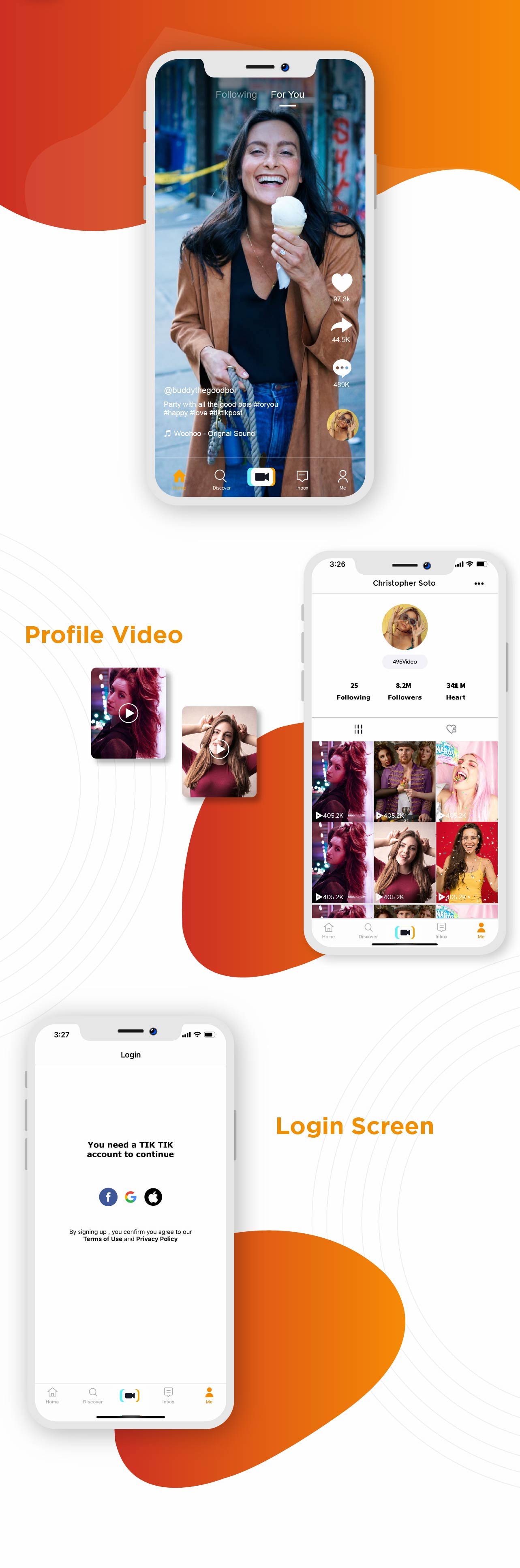 TicTic - IOS media app for creating and sharing short videos - 5