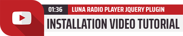 Luna Radio Player plugin with audio visualizer