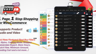 Express Shop for WooCommerce with audio and video