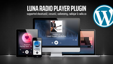 Luna Web Radio Player WordPress Plugin