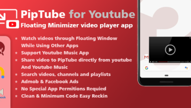PipTube - Lecteur vidéo Youtube flottant