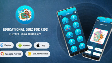 Quiz éducatif pour les enfants - Application Flutter pour Android et iOS