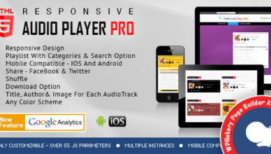 HTML5 Audio Player PRO - Add-on for WPBakery Page Builder