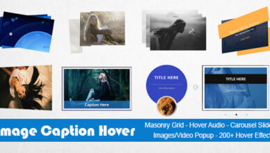 Légende de l'image Plugin WordPress Hover Pro