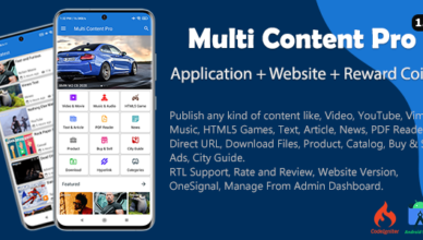 Multi Content Pro (application and website)