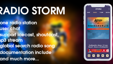 Radio Storm - Android radio application with more additional features