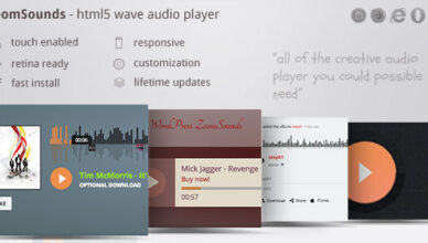 ZoomSounds - Neat HTML5 Audio Player with Waveform and Playlist