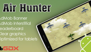 Air Hunter avec AdMob et classement