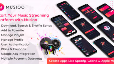 Musioo - Online Music Streaming Platform Flutter App with Admob Ads