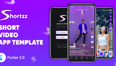 Shortzz: short video app template flutter |  Android |  iOS |  Tiktok clone template