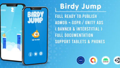 Birdy Jump (Admob + RGPD + Unity)