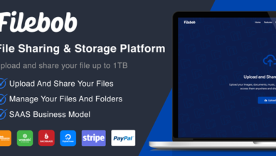 Filebob - File Sharing and Storage Platform (SAAS)