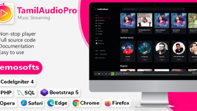 Tamilaudiopro - Online Music Streaming Engine