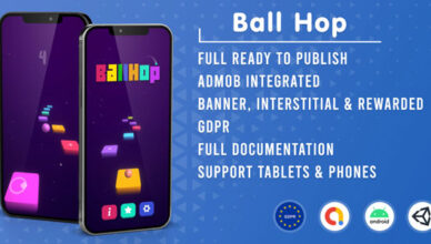 Ball Hop (Unity Game + Admob + RGPD)