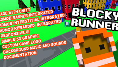 Blocky Runner - Jeu Android avec AdMob