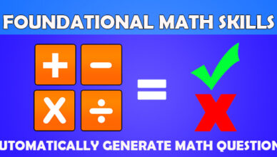 Compétences mathématiques (CAPX et HTML5) Génération automatique de questions mathématiques