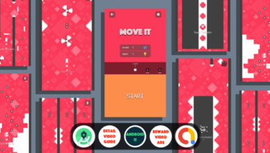 Move It: (Android Studio+Admob+Reward Video+Inapp+Leaderboard+Ready to Publish)
