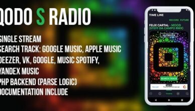 QODO S (android) - radio en direct avec chronologie