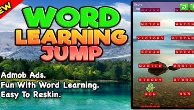 Word Learning Jump + Best Android Puzzle with Learning Game + Publishing Ready