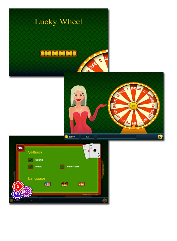 Lucky Wheel - Jeu de casino HTML5 - 1