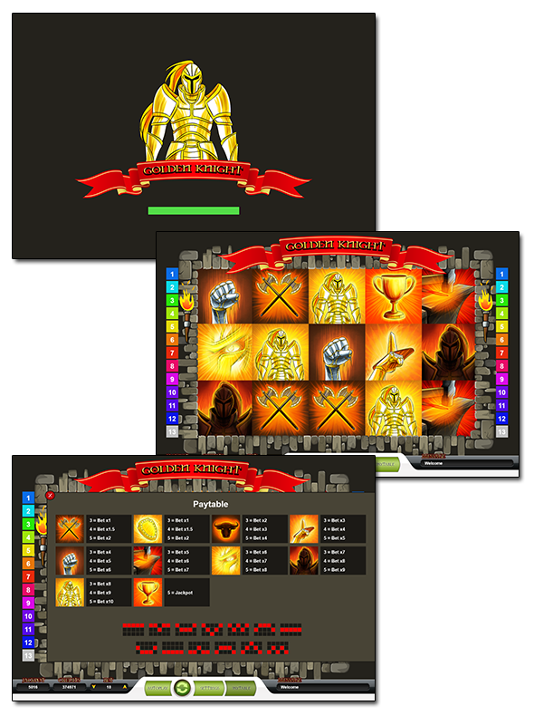 Golden Knight - Jeu de casino HTML5 - 1