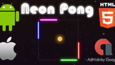 Neon Pong - Jeu HTML5