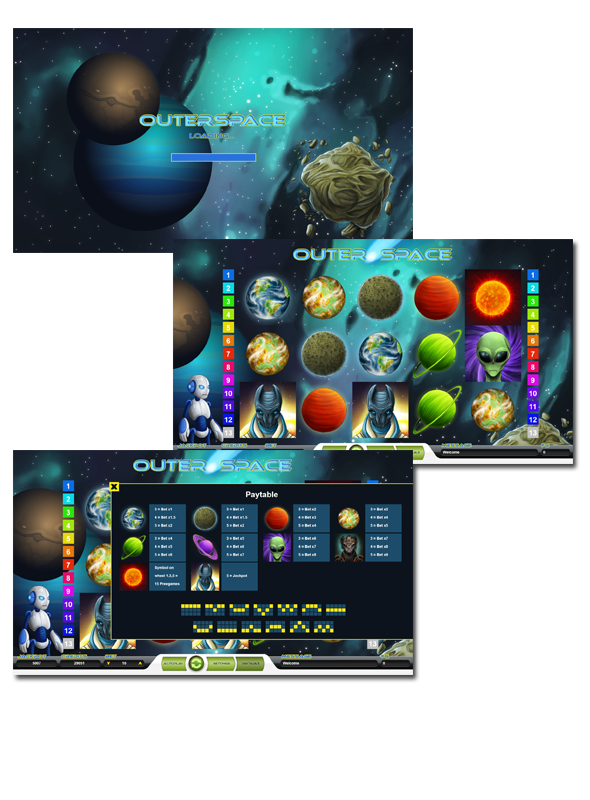 Outerspace - Jeu de casino HTML5 - 1