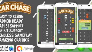 Car Chase - Car Racing Game Android Studio Project with AdMob Ads + Ready to Publish