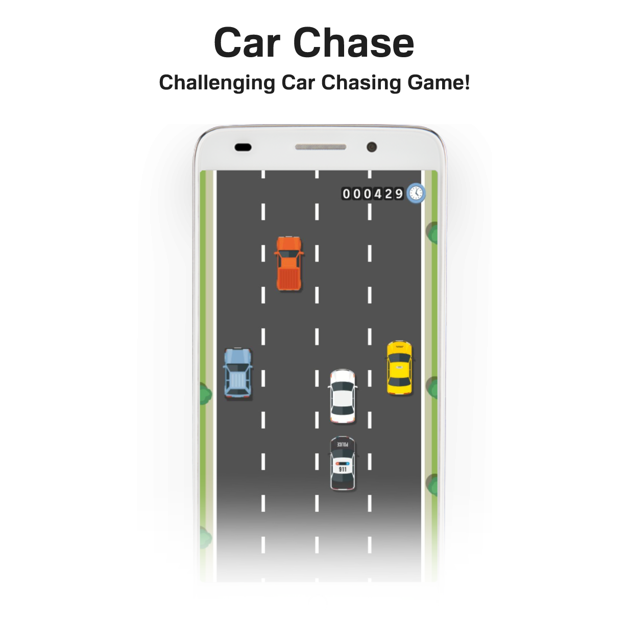 Car Chase - Car Racing Game Android Studio Project with AdMob Ads + Ready to Publish - 1